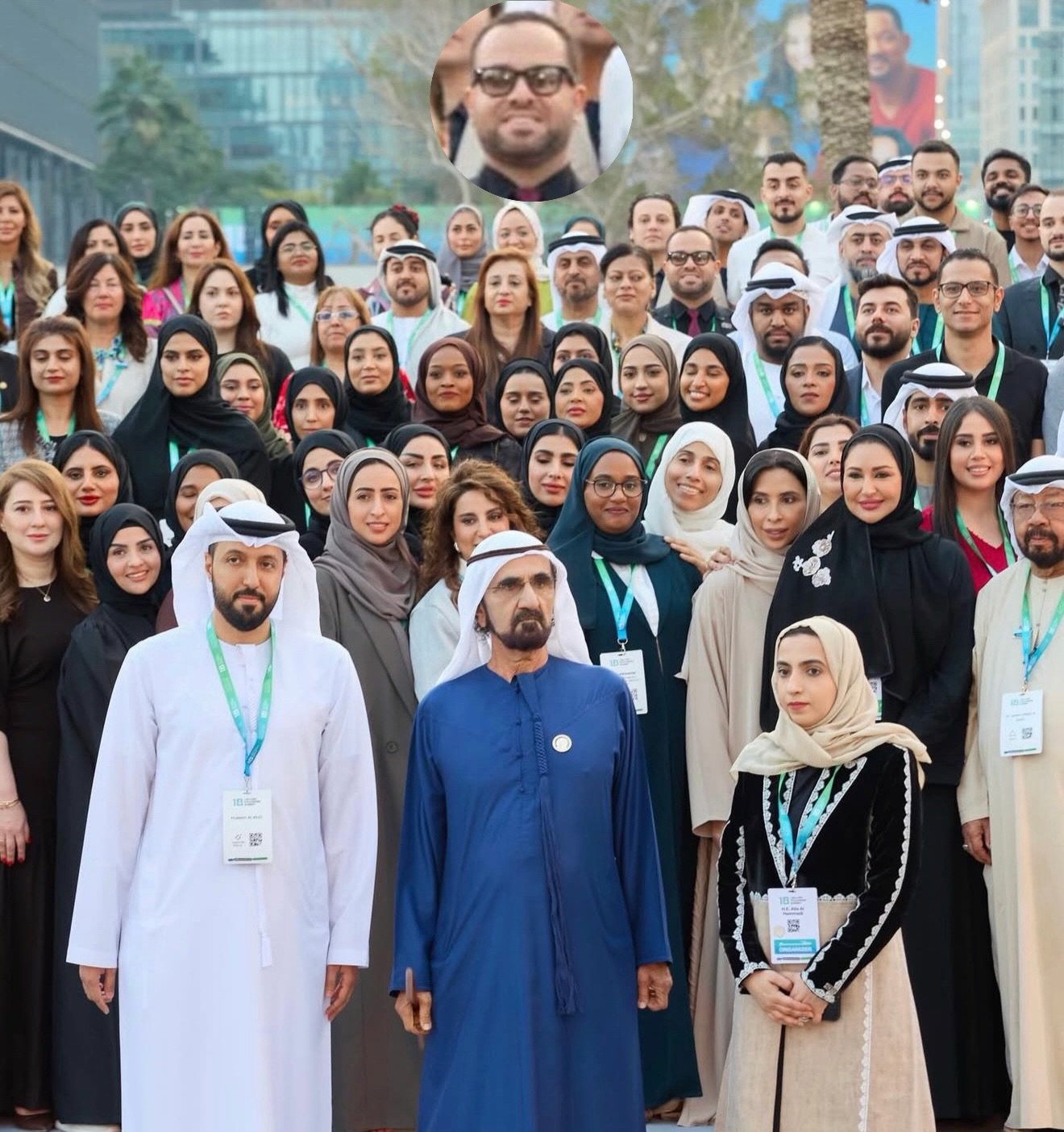 New Media Academy graduates with H.H. Sheikh Mohammed bin Rashid Al Maktoum, 1 Billion Followers Summit, 9 January 2026